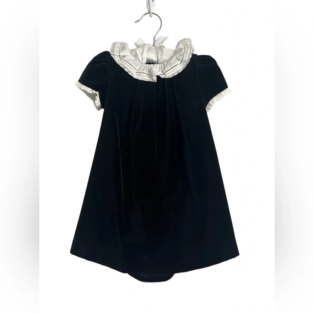 Edgehill Collection Black Velvet Dress NWT